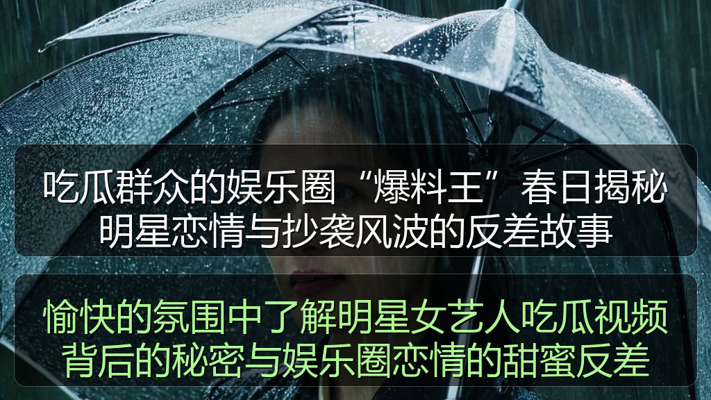 愉快的氛围中了解明星女艺人吃瓜视频背后的秘密与娱乐圈恋情的甜蜜反差