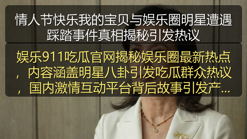 情人节快乐我的宝贝与娱乐圈明星遭遇踩踏事件真相揭秘引发热议