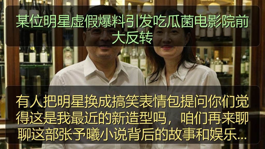 有人把明星换成搞笑表情包提问你们觉得这是我最近的新造型吗，咱们再来聊聊这部张予曦小说背后的故事和娱乐圈的心机变化