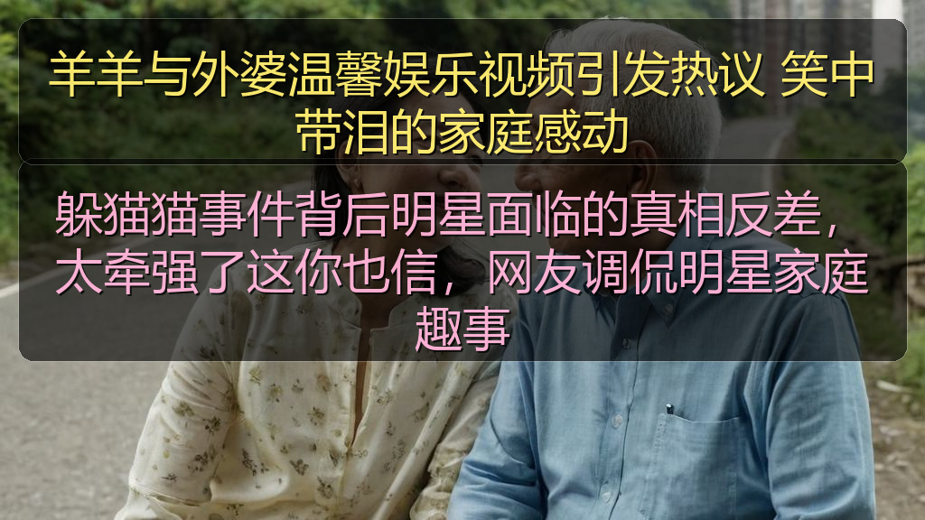 羊羊与外婆温馨娱乐视频引发热议 笑中带泪的家庭感动