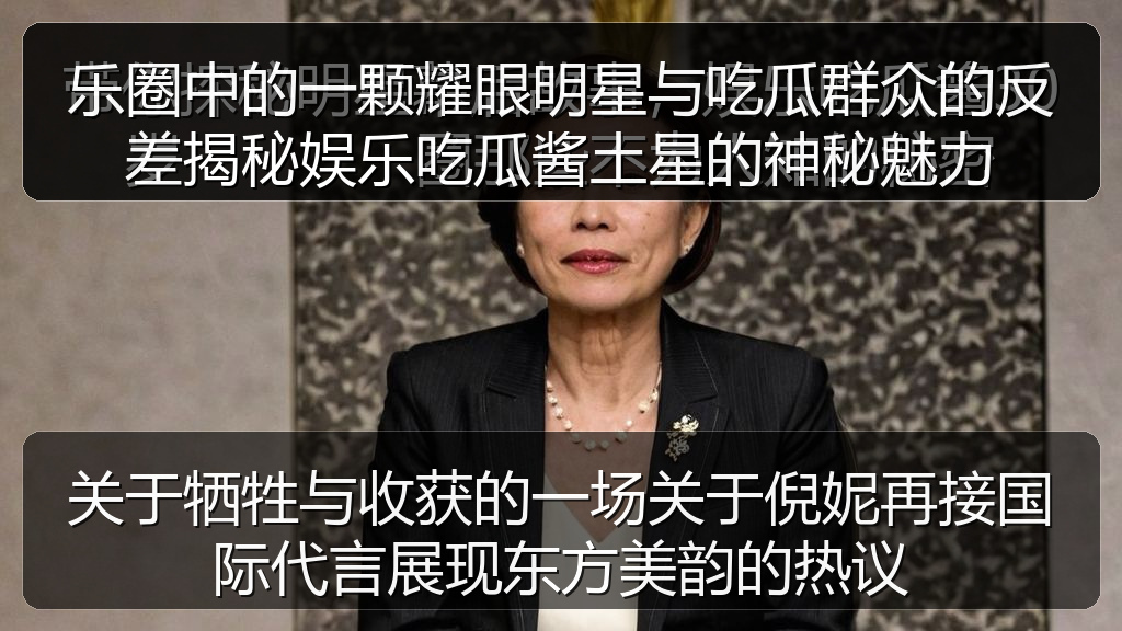 乐圈中的一颗耀眼明星与吃瓜群众的反差揭秘娱乐吃瓜酱土星的神秘魅力