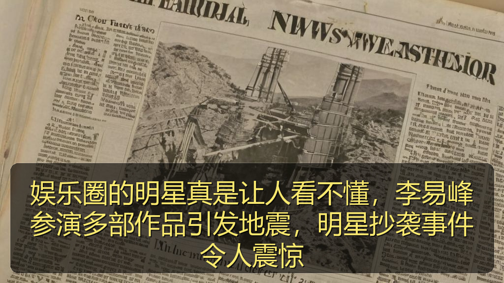 娱乐圈的明星真是让人看不懂，李易峰参演多部作品引发地震，明星抄袭事件令人震惊