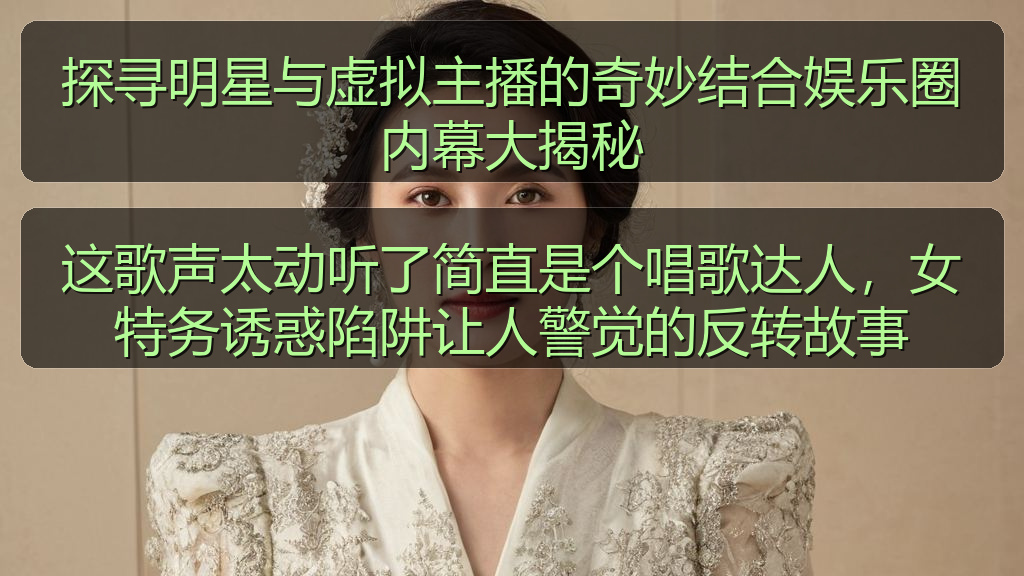探寻明星与虚拟主播的奇妙结合娱乐圈内幕大揭秘
