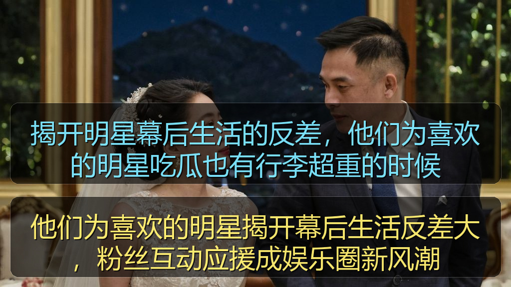 揭开明星幕后生活的反差，他们为喜欢的明星吃瓜也有行李超重的时候