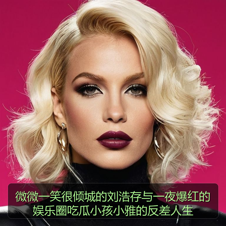 微微一笑很倾城的刘浩存与一夜爆红的娱乐圈吃瓜小孩小雅的反差人生