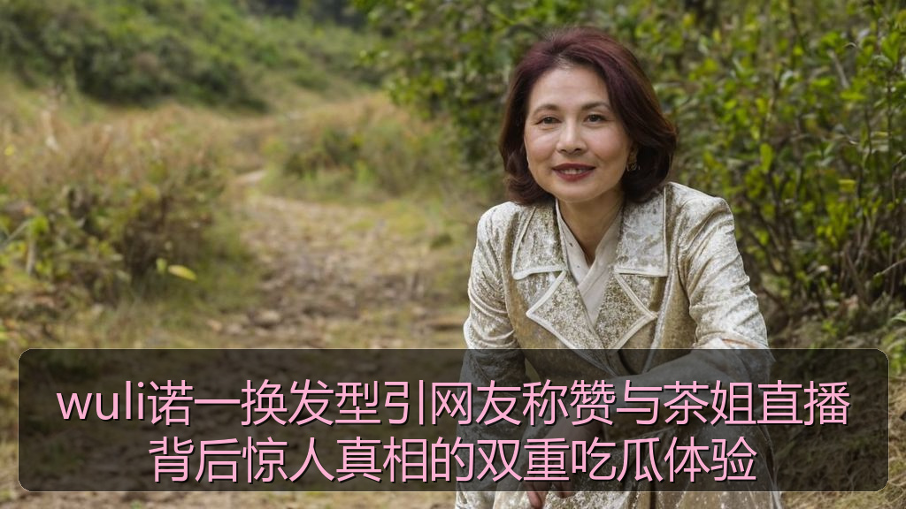 wuli诺一换发型引网友称赞与茶姐直播背后惊人真相的双重吃瓜体验