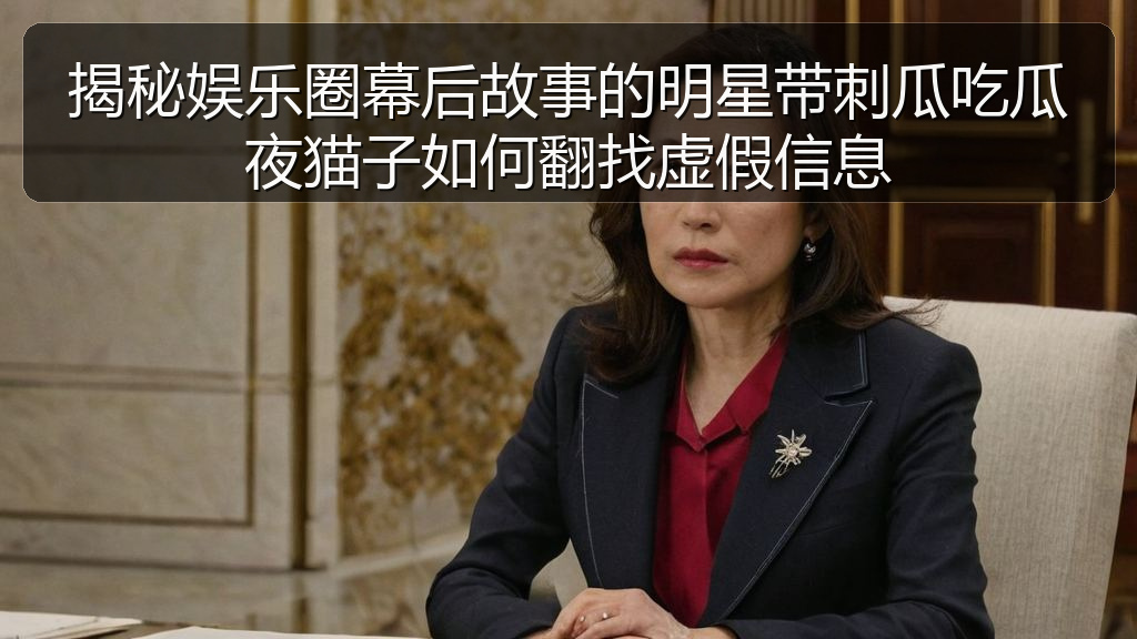 揭秘娱乐圈幕后故事的明星带刺瓜吃瓜夜猫子如何翻找虚假信息